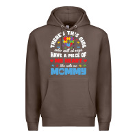 Coffee lil autism mom Premium Hoodie - CowhideDigitalArt