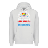 Dove Grey lil autism mom Premium Hoodie - CowhideDigitalArt