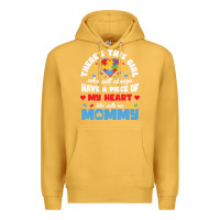 Mustard lil autism mom Premium Hoodie - CowhideDigitalArt