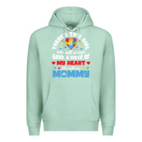 Seafoam lil autism mom Premium Hoodie - CowhideDigitalArt