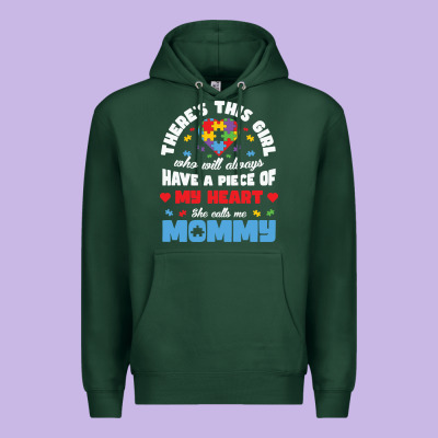 Lil Autism Mom Premium Hoodie Designed By Cowhidedigitalart