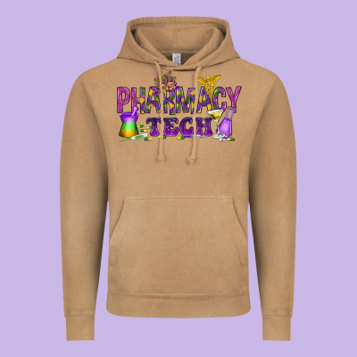 Pharmacy Tech Vintage Hoodie Designed By Howdyjamesfarm