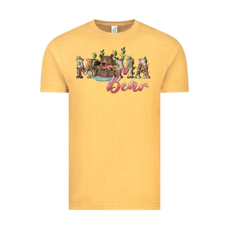 Mama Bear With Daisy Vintage Tee by RanaPortraitStore | Teevron