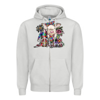 Dove Grey autism awareness3 Zipper Hoodie - SublimationCraftShop