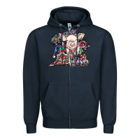 Navy autism awareness3 Zipper Hoodie - SublimationCraftShop