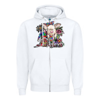 White autism awareness3 Zipper Hoodie - SublimationCraftShop