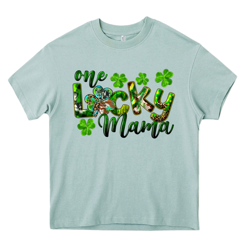 St. Patrick's Day One Lucky Mama Heavy Core Tee by RanaPortraitStore | Teevron