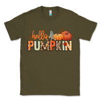 Army Green Hello pumpkin Classic Tee - NancyCooperArtShop