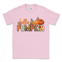 Bubblegum Pink Hello pumpkin Classic Tee - NancyCooperArtShop