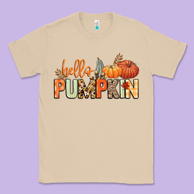 Hello Pumpkin Classic Tee Designed By Nancycooperartshop