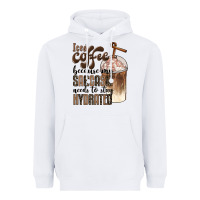 White iced coffee because my sarcasm needs to stay hydrated Heavyweight Hoodie - BarkalooDesign