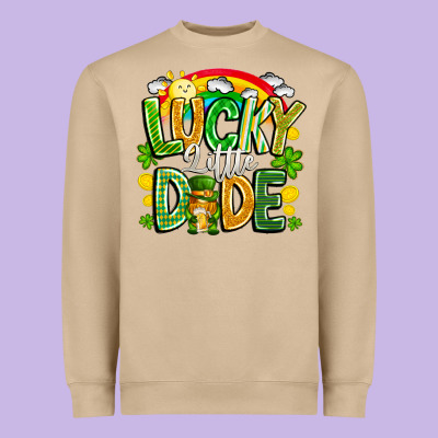 Lucky Little Dude Heavyweight Sweatshirt Designed By Cowhidedigitalart