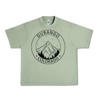 Oil Green Durango Mountain City - Colorado State Souvenir Gift Urban Heavy Tee - trangStudio