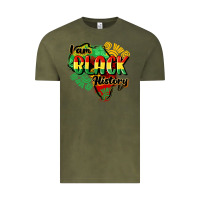 Vintage Olive i am black history Vintage Tee - CowGirlArtShop