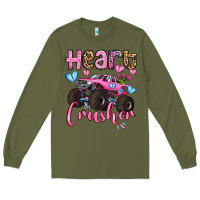 Army Green heart crusher olivia Long Sleeve Tee - OliviaCreatesArt