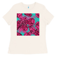Bone breast cancer seamless pattern Ladies Tee - texasbilliewilder