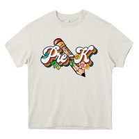 Cream pre k Heavy Core Tee - JahusDesignShop