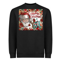 Black merry christmas y'all Heavyweight Sweatshirt - CowhideDigitalArt
