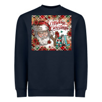 Navy merry christmas y'all Heavyweight Sweatshirt - CowhideDigitalArt