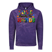 Cloud Purple Love needs no words Vintage Hoodie - CowGirlArtShop