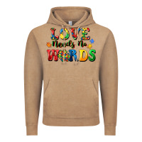 Love Needs No Words Vintage Hoodie | Teevron
