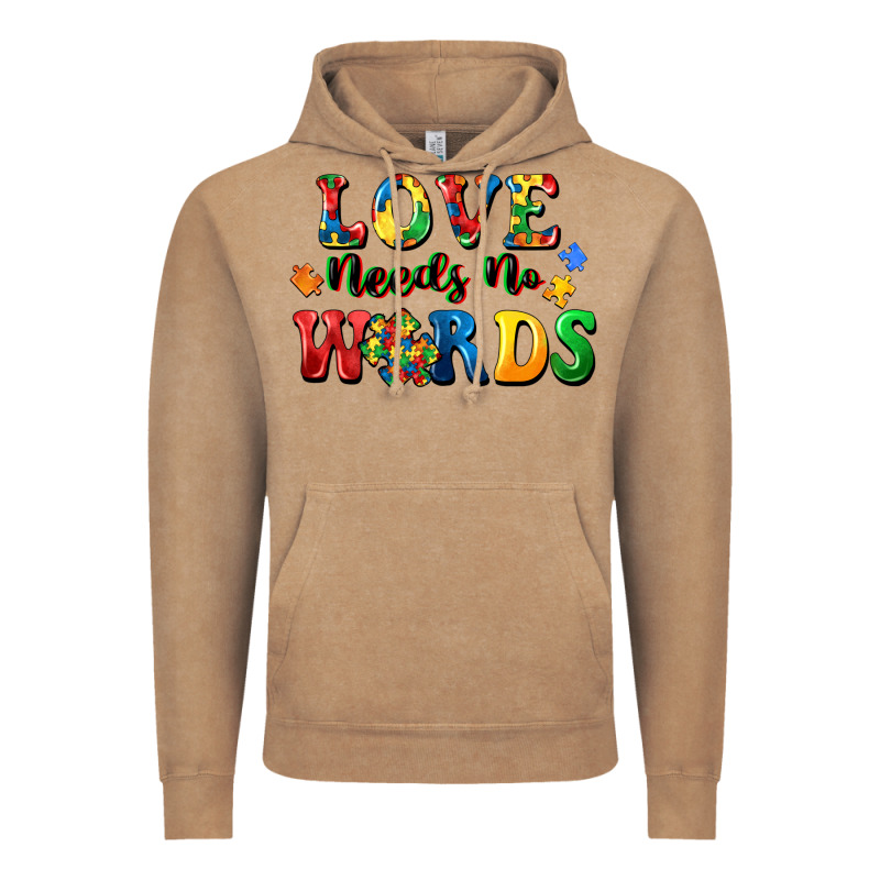 Love Needs No Words Vintage Hoodie by CowGirlArtShop | Teevron