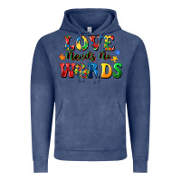 Vintage Denim Love needs no words Vintage Hoodie - CowGirlArtShop