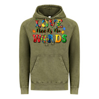 Vintage Olive Love needs no words Vintage Hoodie - CowGirlArtShop