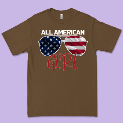 All American Girl Premium Tee Designed By Bettercallsaul