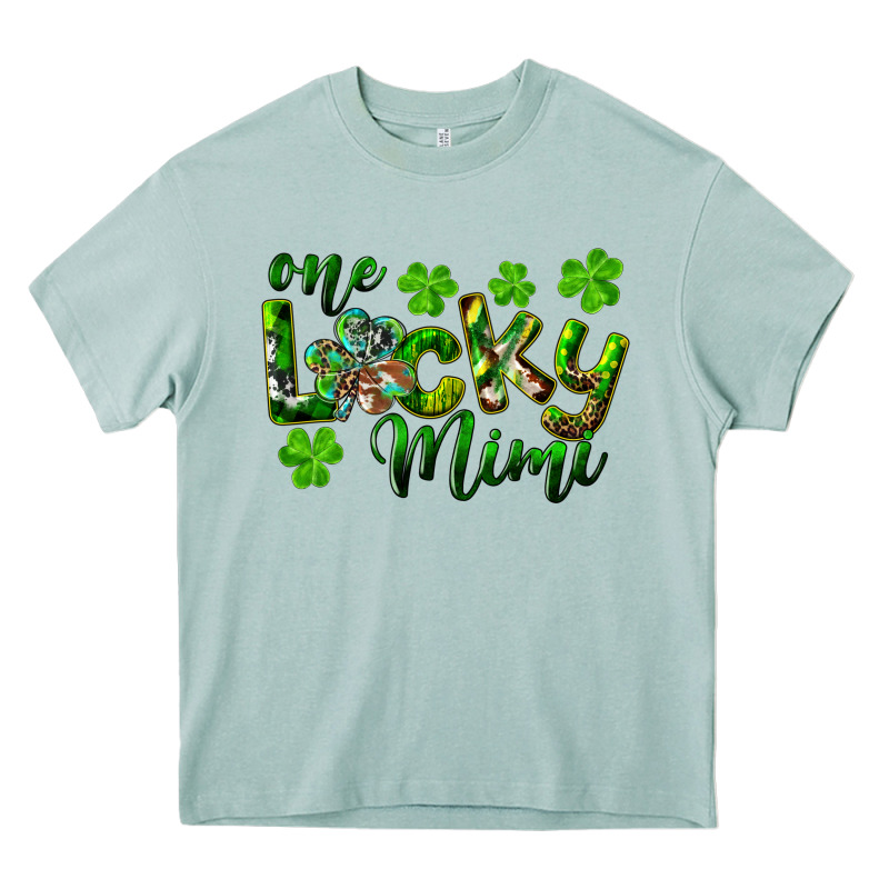 St. Patrick's Day One Lucky Mimi Heavy Core Tee by RanaPortraitStore | Teevron