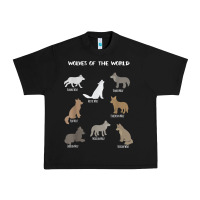 Wolves Of The World Educational Wolf Gift Urban Heavy Tee | Teevron