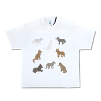 White Wolves Of The World Educational Wolf Gift Urban Heavy Tee - trangStudio