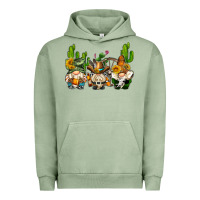 Pigment Oil Green western gnomes with cactus Urban Hoodie - AdoDesignShop