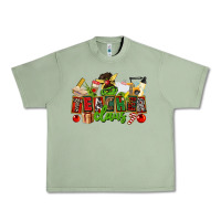 Oil Green teacher claus christmas Urban Heavy Tee - CowGirlArtShop