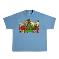 Pebble Blue teacher claus christmas Urban Heavy Tee - CowGirlArtShop