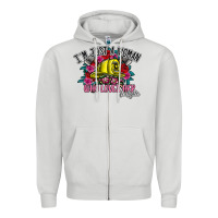 Dove Grey im just a woman who loves her firefighter Zipper Hoodie - SublimationCraftShop