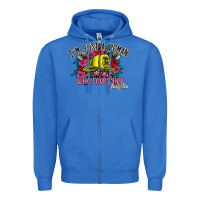 True Royal im just a woman who loves her firefighter Zipper Hoodie - SublimationCraftShop