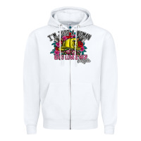 White im just a woman who loves her firefighter Zipper Hoodie - SublimationCraftShop