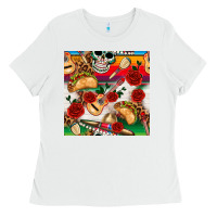White mexican  seamless pattern Ladies Tee - texasbilliewilder
