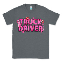 Charcoal Heather Breast Cancer truck driver Classic Tee - texasbilliewilder