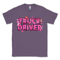 Lavender Breast Cancer truck driver Classic Tee - texasbilliewilder