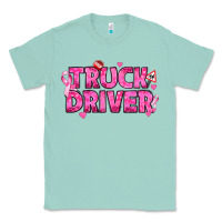 Seafoam Breast Cancer truck driver Classic Tee - texasbilliewilder