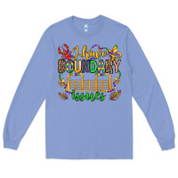 Colony Blue ı have boundary issues mardi gras olivia Long Sleeve Tee - OliviaCreatesArt