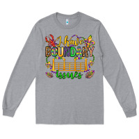 Heather Grey ı have boundary issues mardi gras olivia Long Sleeve Tee - OliviaCreatesArt