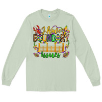 Matcha ı have boundary issues mardi gras olivia Long Sleeve Tee - OliviaCreatesArt