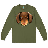 Army Green Dachshund Long Sleeve Tee - Jasminsmagicworld