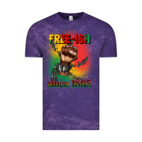 Cloud Purple free ish since 1865 juneteenth Vintage Tee - CowGirlArtShop