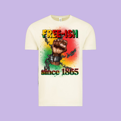 Free Ish Since 1865 Juneteenth Vintage Tee Designed By Cowgirlartshop