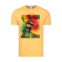 Vintage Mustard free ish since 1865 juneteenth Vintage Tee - CowGirlArtShop