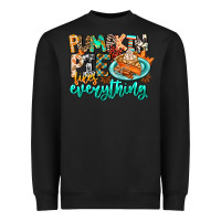 Black Pumpkin Pie Fixes Everything Heavyweight Sweatshirt - CowhideDigitalArt